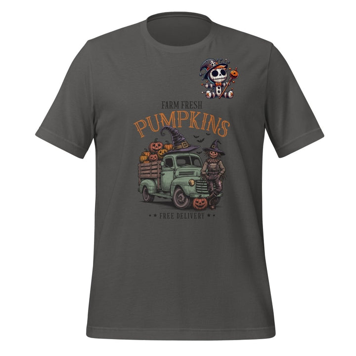Farm Fresh Pumpkins Graphic Tee - Asphalt - S - ArtyKoala