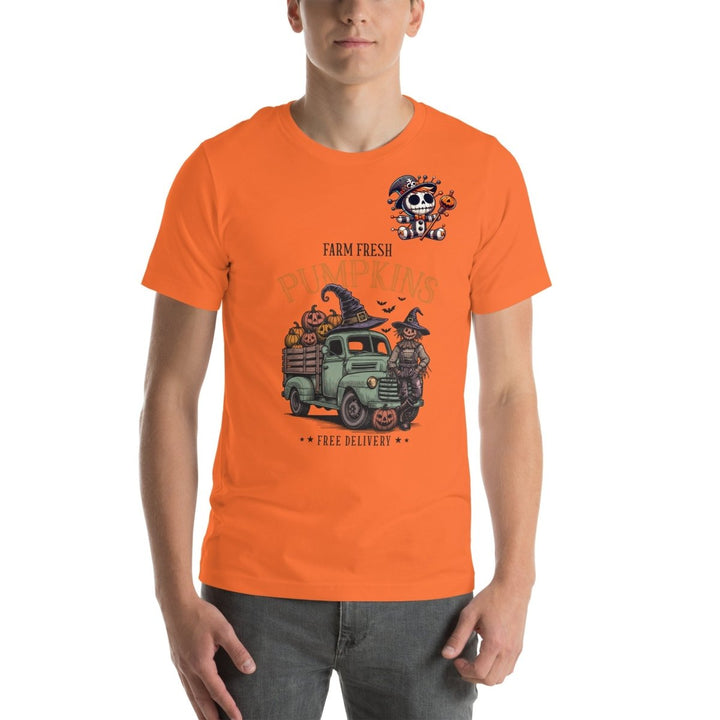 Farm Fresh Pumpkins Graphic Tee - Black - S - ArtyKoala