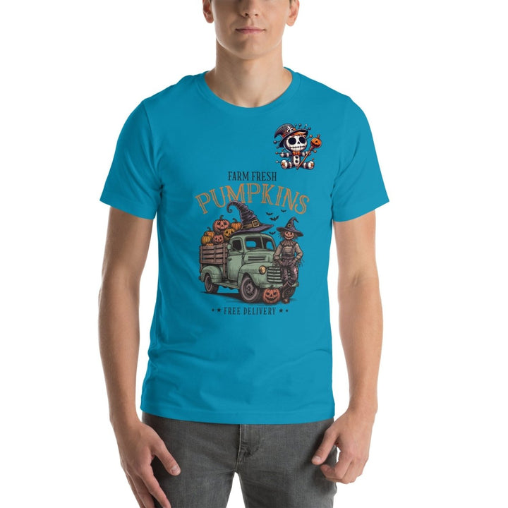 Farm Fresh Pumpkins Graphic Tee - Black - S - ArtyKoala
