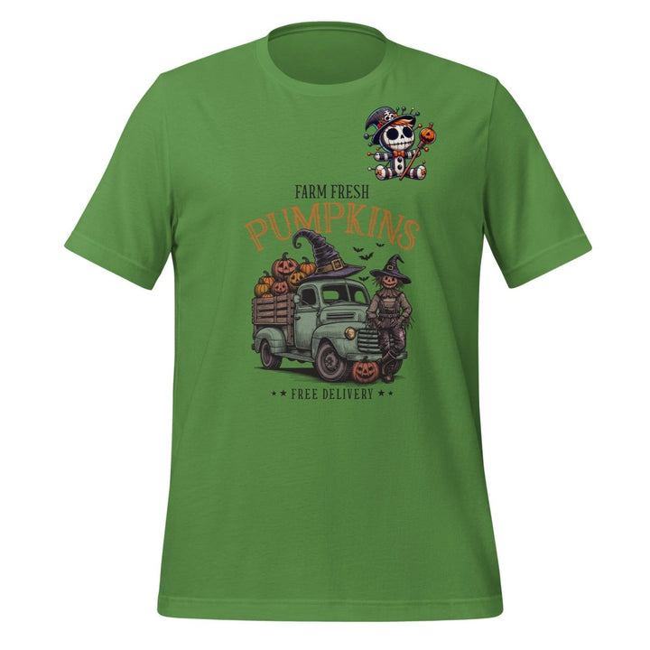 Farm Fresh Pumpkins Graphic Tee - Leaf - S - ArtyKoala