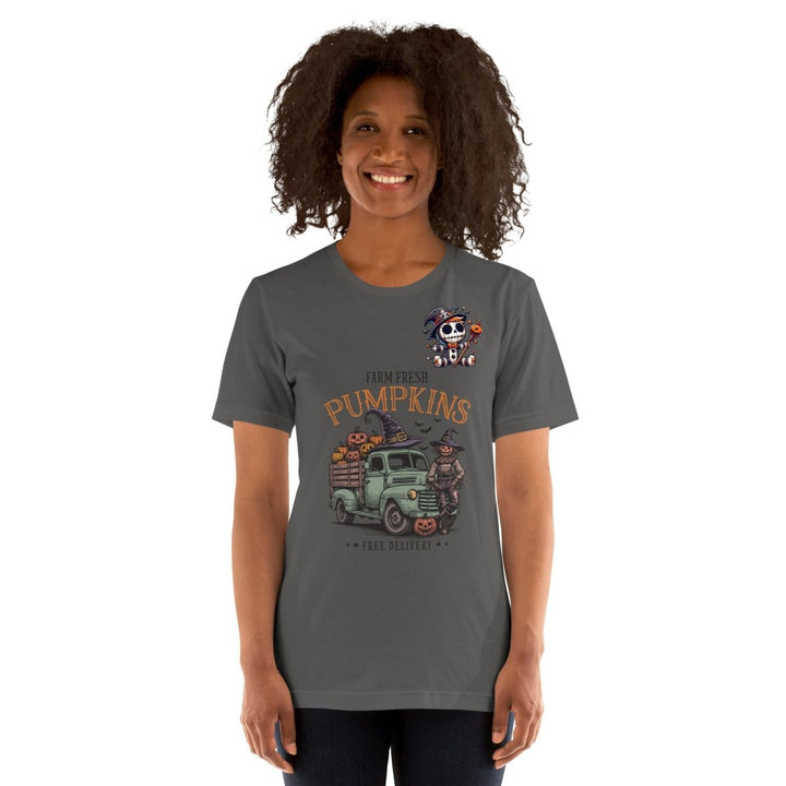 Farm Fresh Pumpkins Graphic Tee - Black - S - ArtyKoala