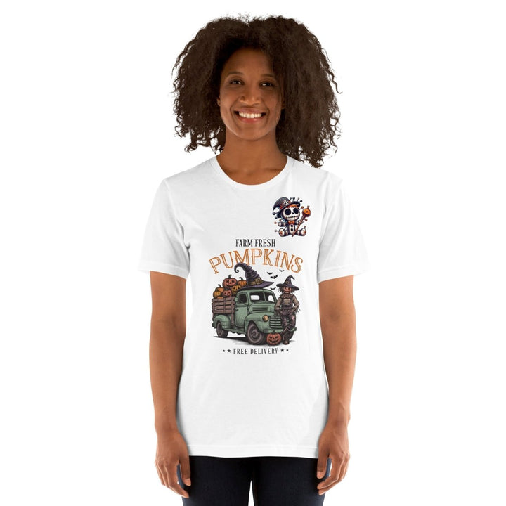 Farm Fresh Pumpkins Graphic Tee - Black - S - ArtyKoala