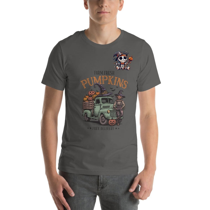 Farm Fresh Pumpkins Graphic Tee - Black - S - ArtyKoala