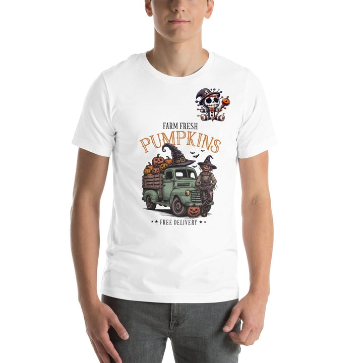 Farm Fresh Pumpkins Graphic Tee - Black - S - ArtyKoala