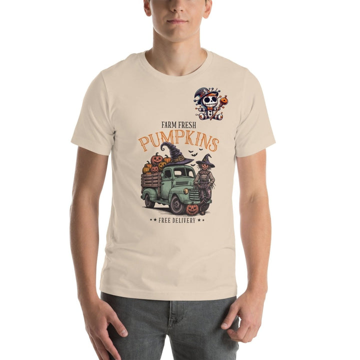 Farm Fresh Pumpkins Graphic Tee - Black - S - ArtyKoala