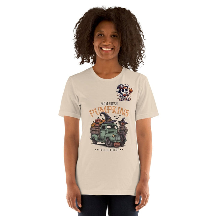 Farm Fresh Pumpkins Graphic Tee - Black - S - ArtyKoala