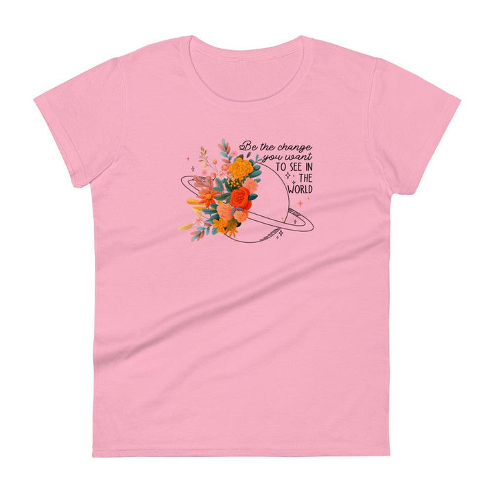 Flower world Woman short sleeve t-shirt - ArtyKoala