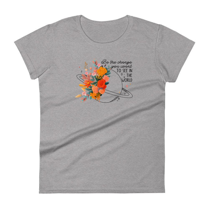 Flower world Woman short sleeve t-shirt - ArtyKoala