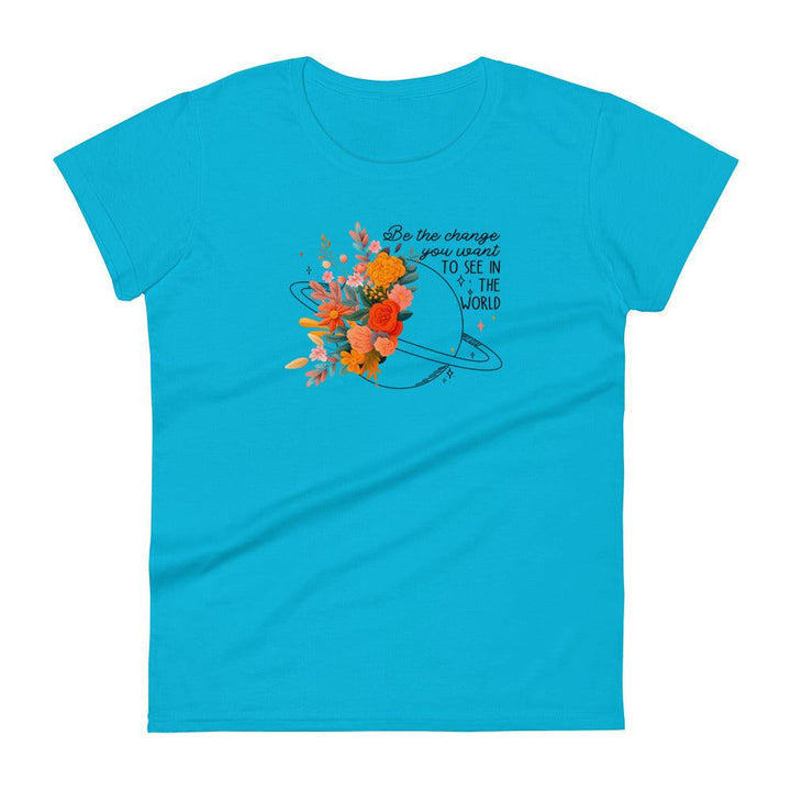 Flower world Woman short sleeve t-shirt - ArtyKoala