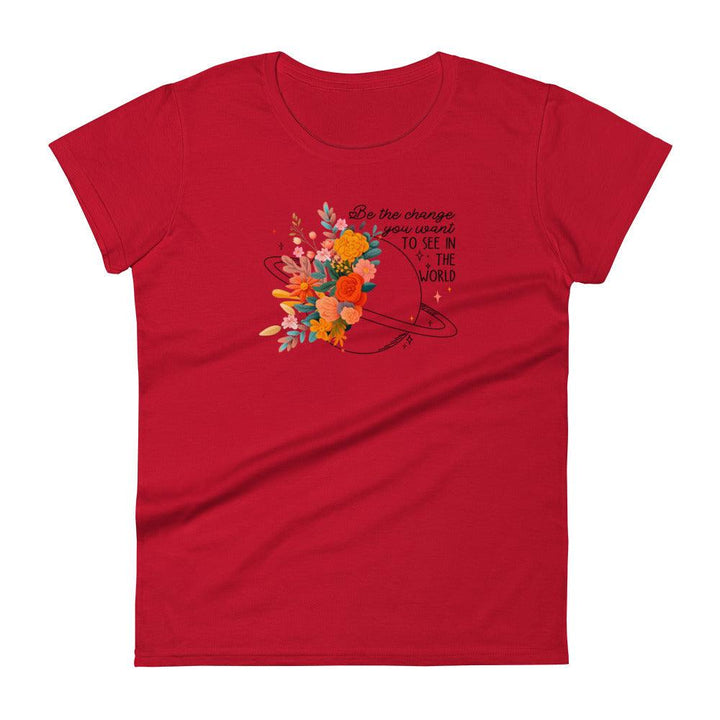 Flower world Woman short sleeve t-shirt - ArtyKoala