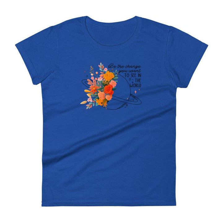 Flower world Woman short sleeve t-shirt - ArtyKoala