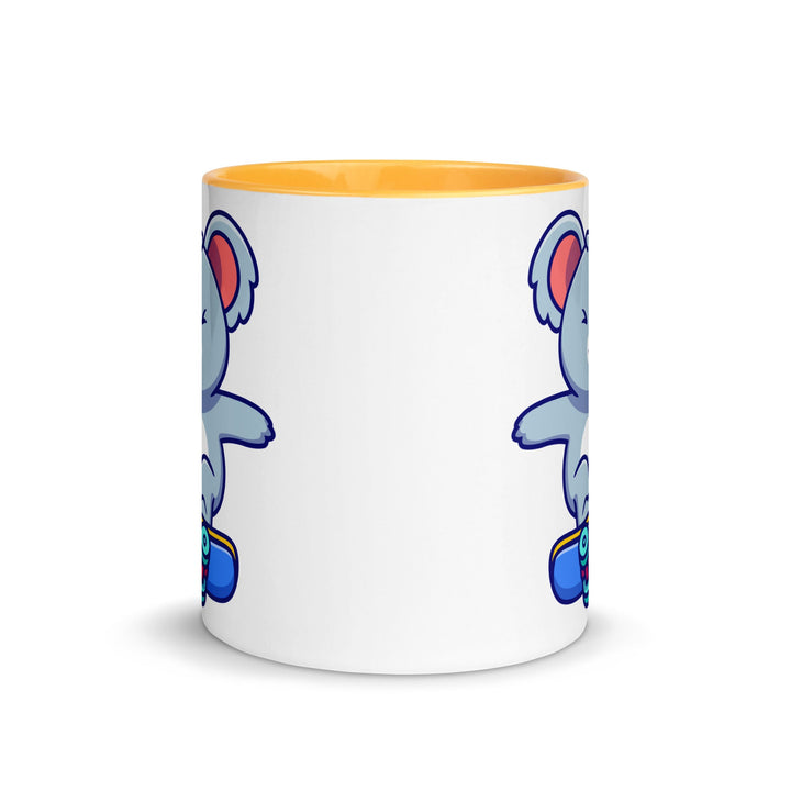 Flying Skateboard Koala Mug with Color Inside - ArtyKoala