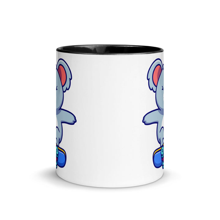 Flying Skateboard Koala Mug with Color Inside - ArtyKoala