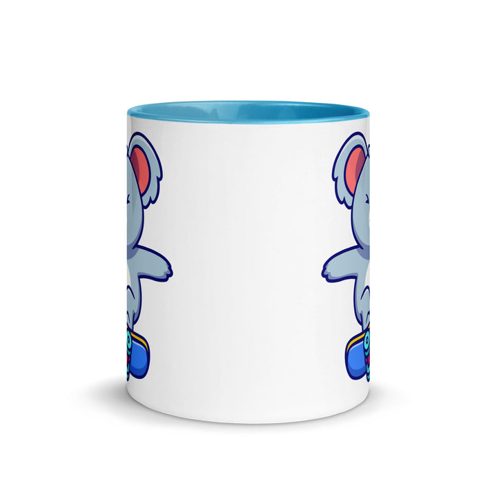 Flying Skateboard Koala Mug with Color Inside - ArtyKoala