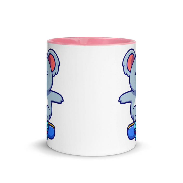 Flying Skateboard Koala Mug with Color Inside - ArtyKoala