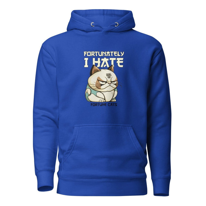 Fortunately I Hate Graphic Hoodie - Team Royal - S - ArtyKoala