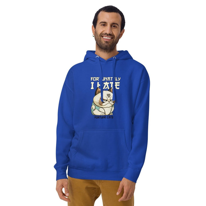 Fortunately I Hate Graphic Hoodie - Black - S - ArtyKoala