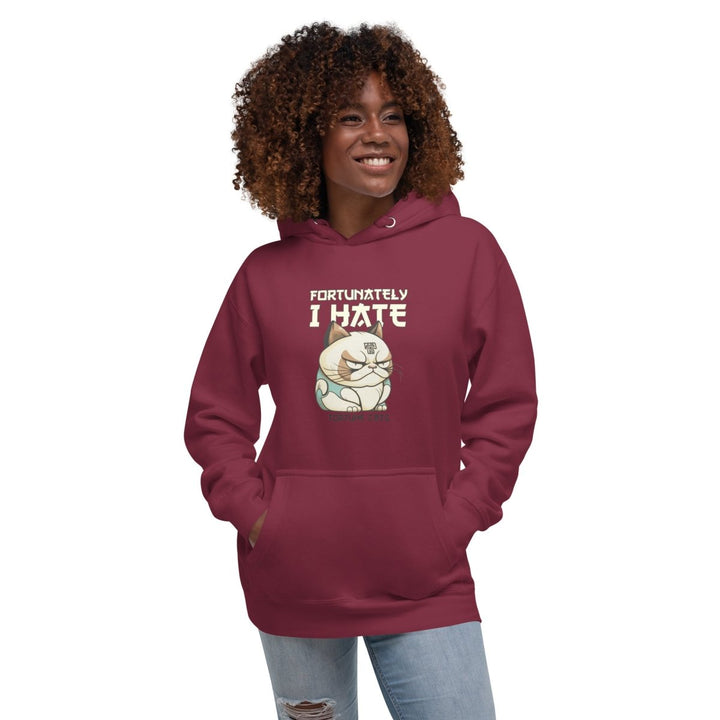 Fortunately I Hate Graphic Hoodie - Team Royal - S - ArtyKoala