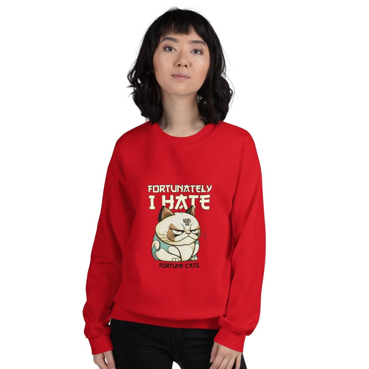 Fortunately I Hate Graphic Sweatshirt - Royal - S - ArtyKoala