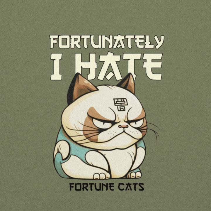 Fortunately I Hate Graphic Tee - Black - S - ArtyKoala