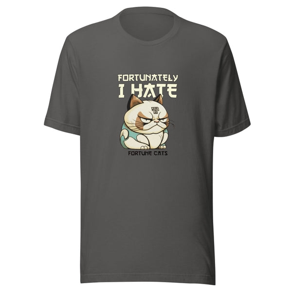 Fortunately I Hate Graphic Tee - Asphalt - S - ArtyKoala
