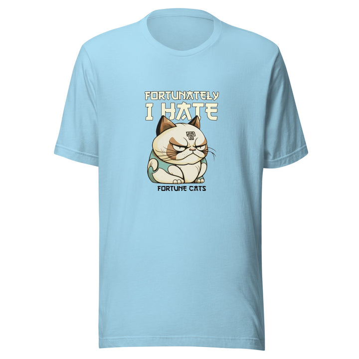 Fortunately I Hate Unisex Premium T-shirt - Ocean Blue / S - ArtyKoala