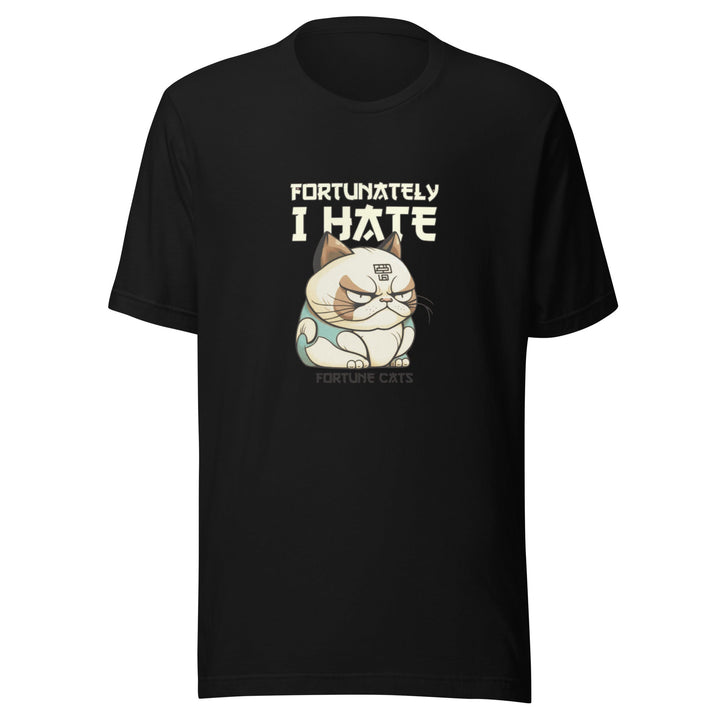 Fortunately I Hate Unisex Premium T-shirt - Black / S - ArtyKoala