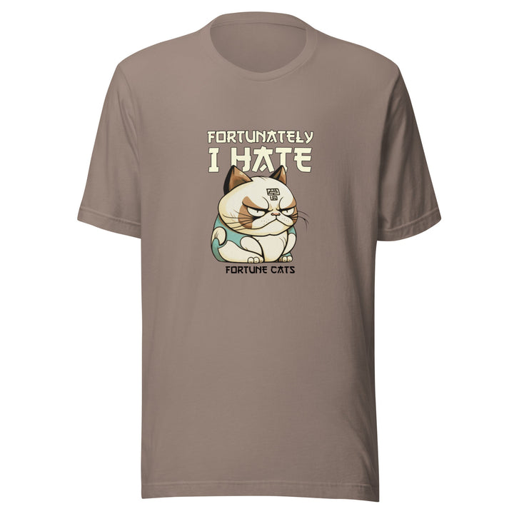 Fortunately I Hate Unisex Premium T-shirt - Pebble / S - ArtyKoala