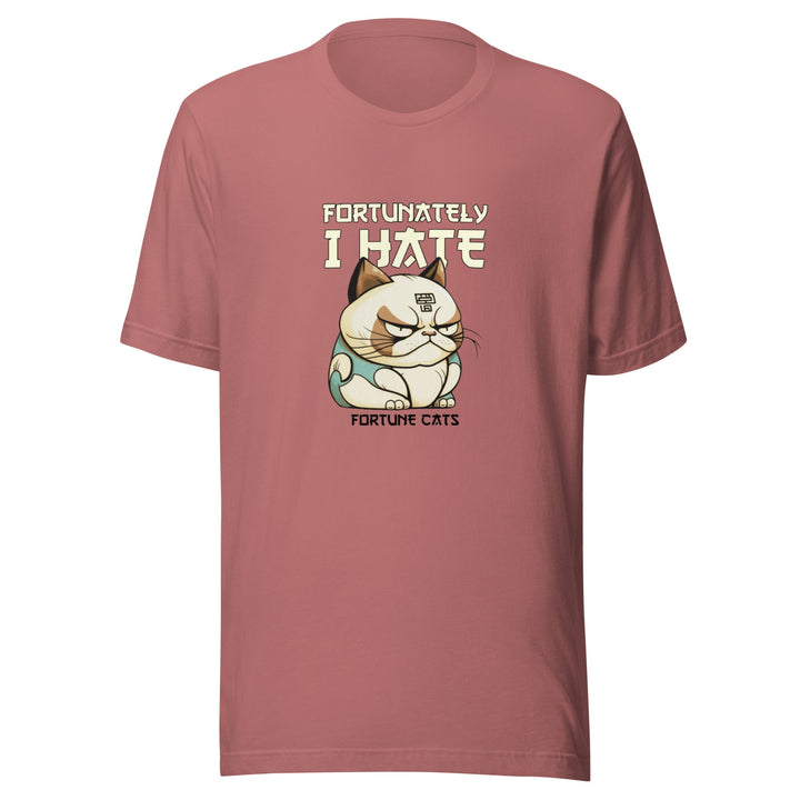 Fortunately I Hate Unisex Premium T-shirt - Mauve / S - ArtyKoala