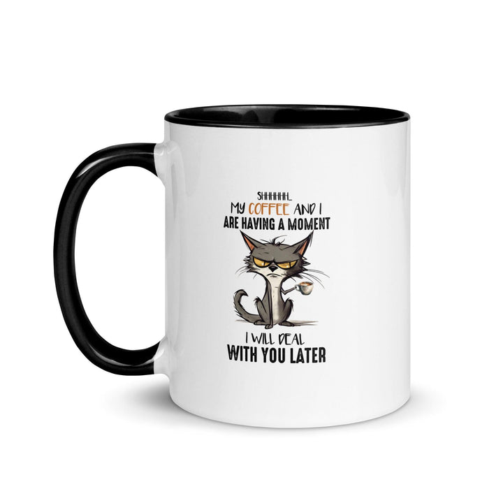 Funy Cat Mug with Color Inside - ArtyKoala