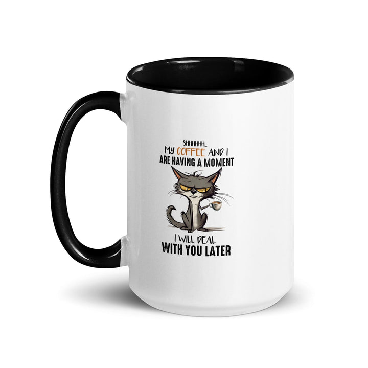 Funy Cat Mug with Color Inside - ArtyKoala