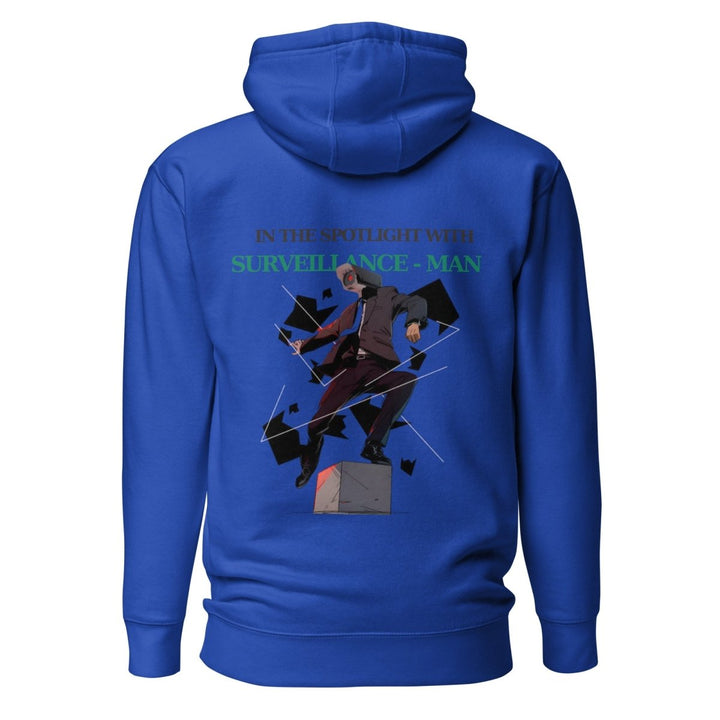 Future Surveiliance Man Graphic Hoodie - Maroon - S - ArtyKoala
