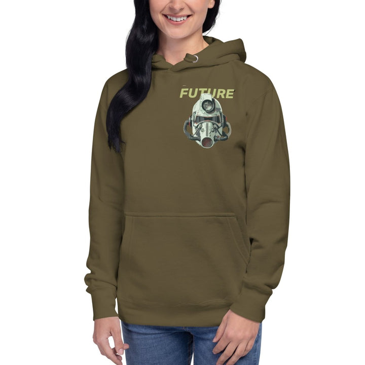 Future Surveiliance Man Graphic Hoodie - Dusty Rose - S - ArtyKoala