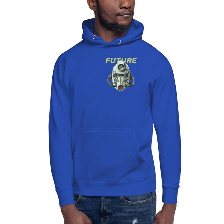 Future Surveiliance Man Graphic Hoodie - Team Royal - S - ArtyKoala