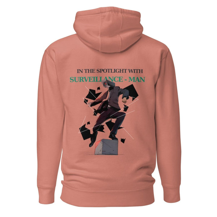 Future Surveiliance Man Graphic Hoodie - Military Green - S - ArtyKoala