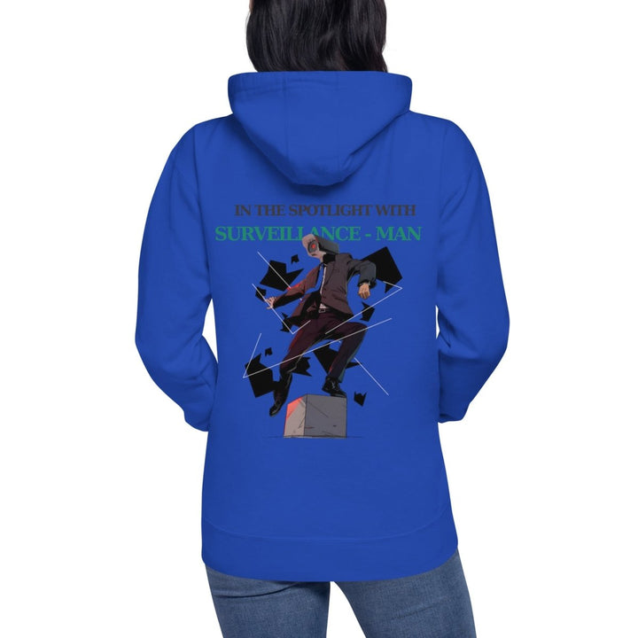 Future Surveiliance Man Graphic Hoodie - Team Royal - S - ArtyKoala