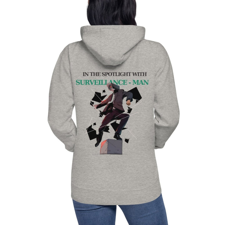 Future Surveiliance Man Graphic Hoodie - Sky Blue - S - ArtyKoala