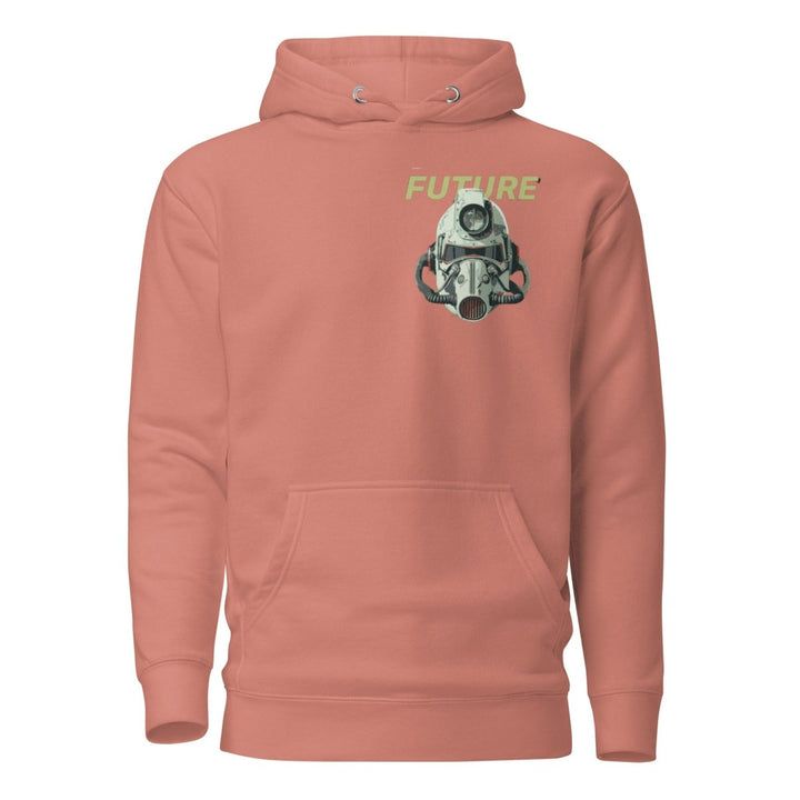 Future Surveiliance Man Graphic Hoodie - Dusty Rose - S - ArtyKoala