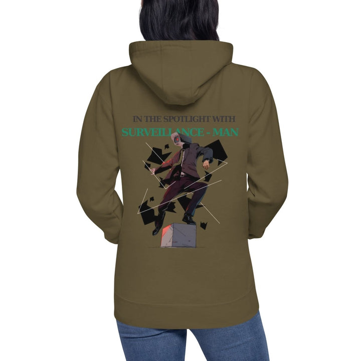 Future Surveiliance Man Graphic Hoodie - Dusty Rose - S - ArtyKoala