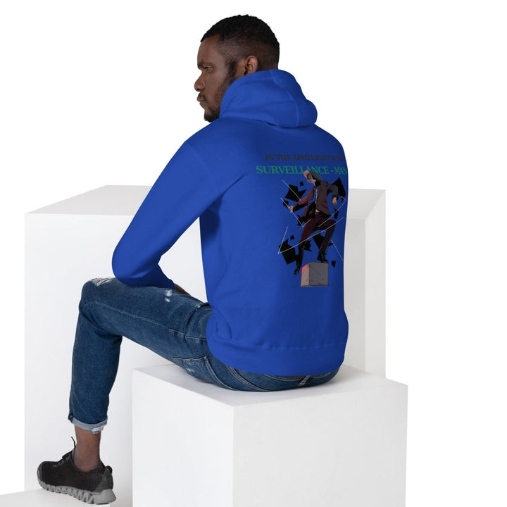 Future Surveiliance Man Graphic Hoodie - Team Royal - S - ArtyKoala