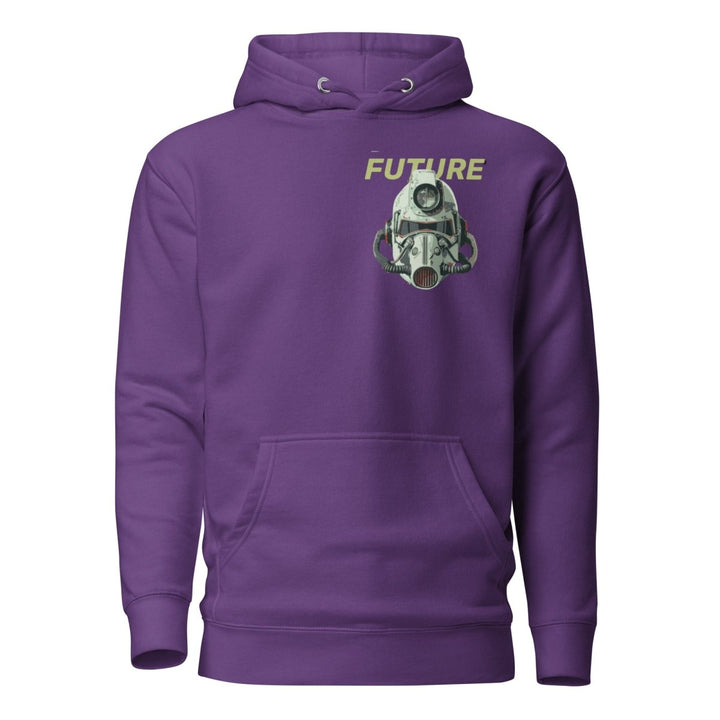 Future Surveiliance Man Graphic Hoodie - Purple - S - ArtyKoala