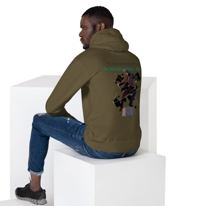 Future Surveiliance Man Graphic Hoodie - Dusty Rose - S - ArtyKoala