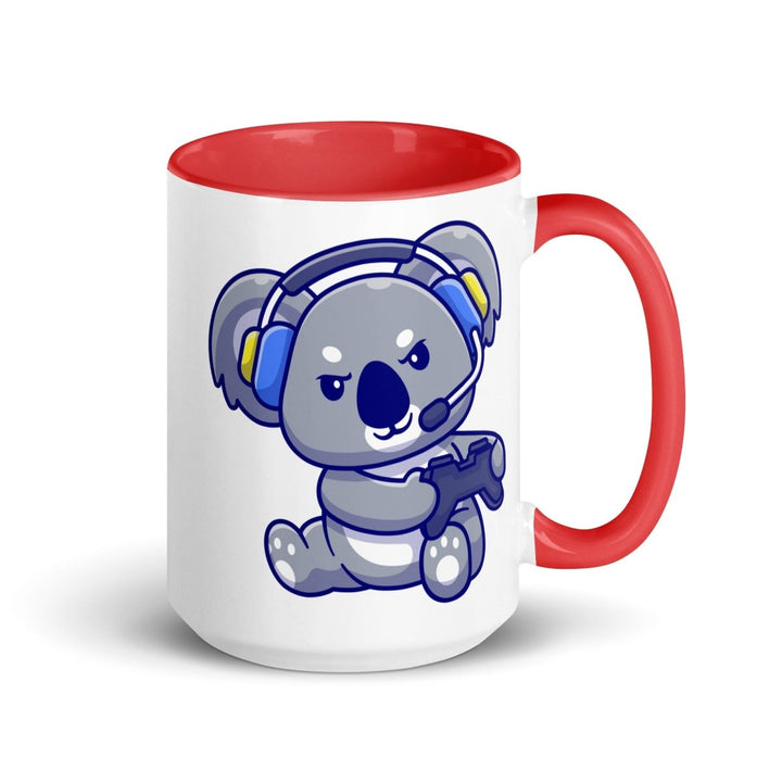 Game Console Koala Colorful Print Mug - Red - 15 oz - ArtyKoala