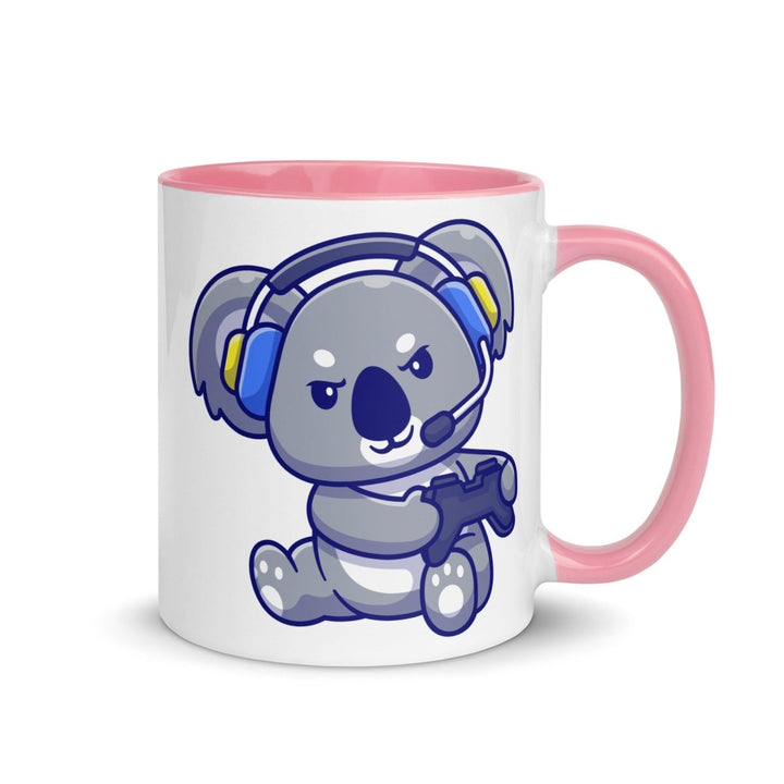 Game Console Koala Mug with Color Inside - Pink / 11 oz - ArtyKoala