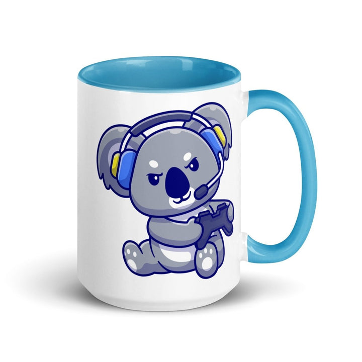 Game Console Koala Colorful Print Mug - Blue - 15 oz - ArtyKoala