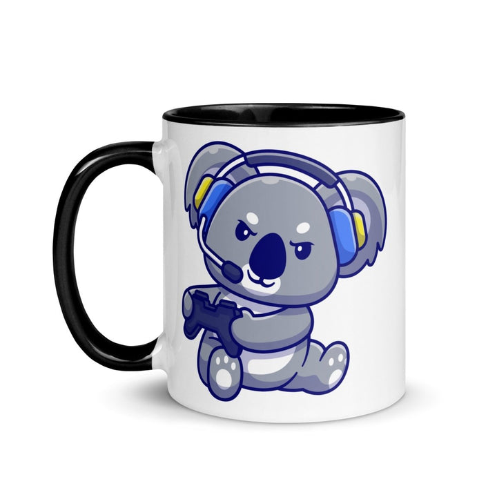Game Console Koala Colorful Print Mug - Black - 11 oz - ArtyKoala