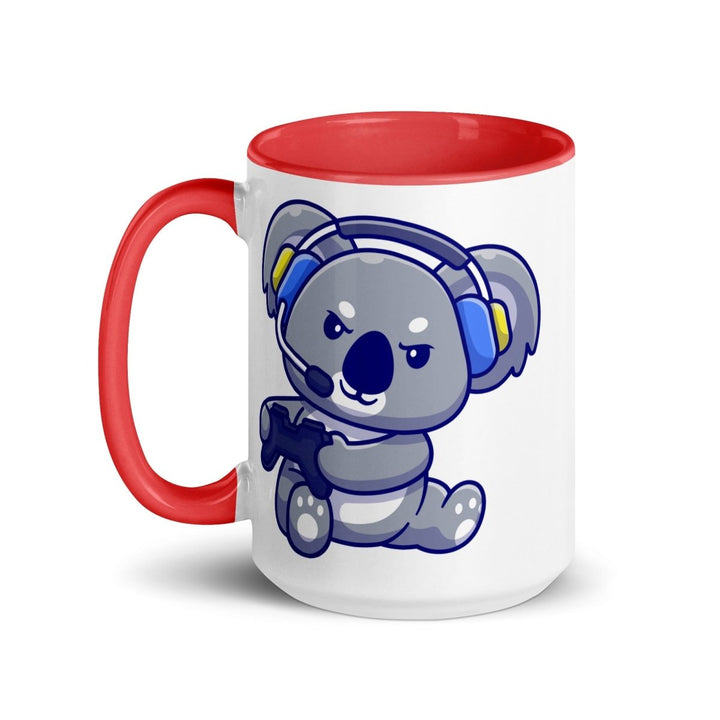 Game Console Koala Colorful Print Mug - Red - 15 oz - ArtyKoala
