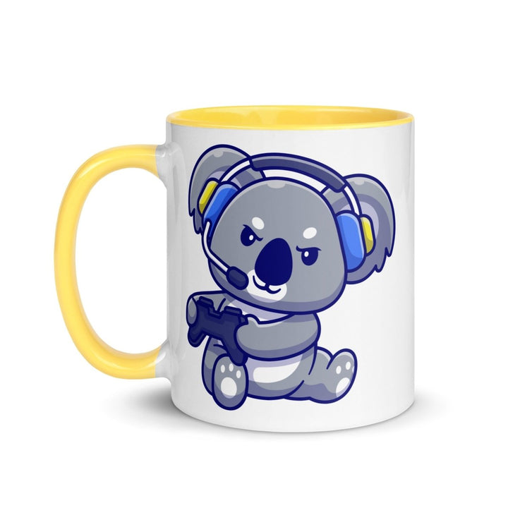 Game Console Koala Colorful Print Mug - Yellow - 11 oz - ArtyKoala