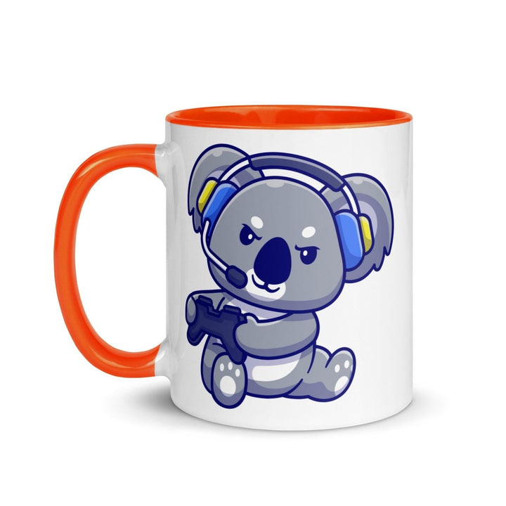 Game Console Koala Colorful Print Mug - Orange - 11 oz - ArtyKoala