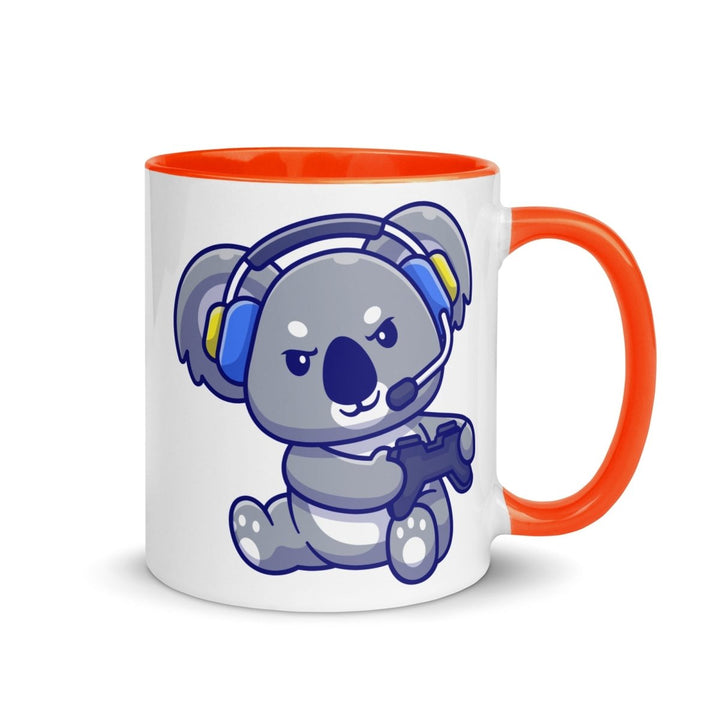 Game Console Koala Colorful Print Mug - Orange - 11 oz - ArtyKoala